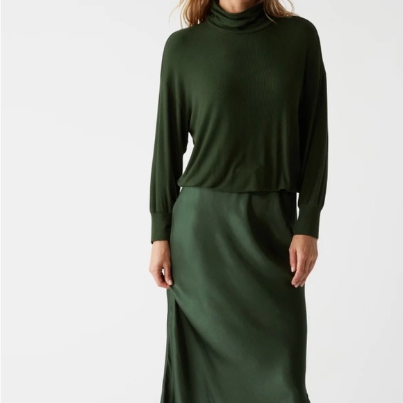 Michael Stars Padma Mixed Fabric Dress Size Small NWOT - Picture 2 of 4